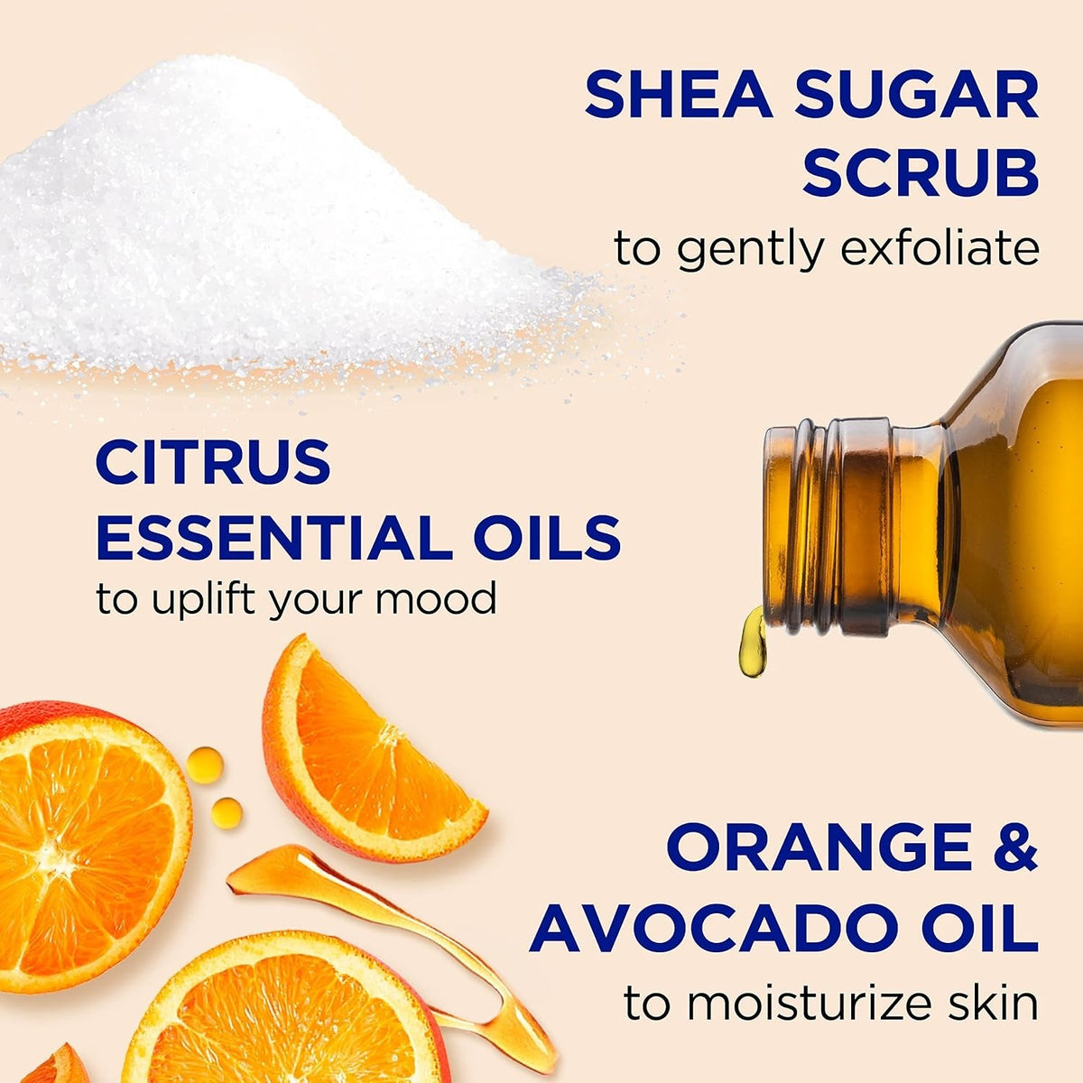 Dr Teal's Shea Sugar Body Scrub Vitamin C Exfoliator 19oz - Lot of 3