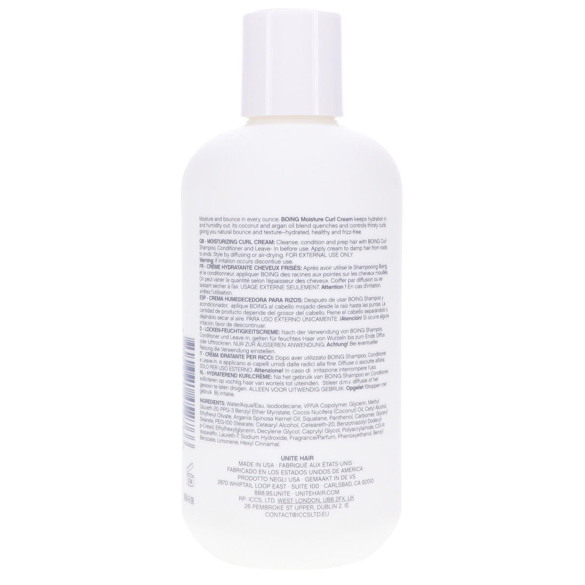 Moisturizing Curl Cream for Bouncy Hair - 8 oz