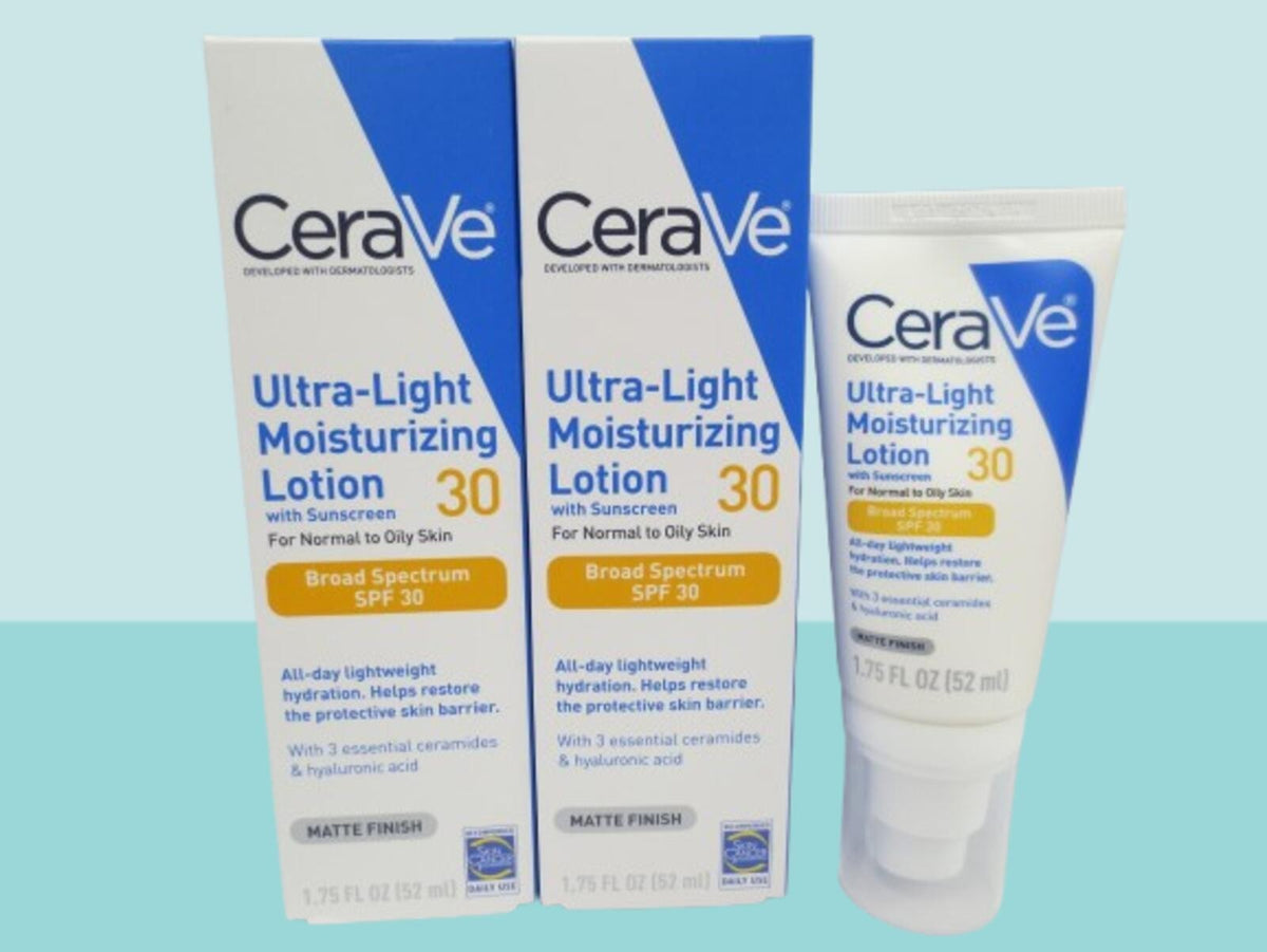 Ultra-Light Moisturizing Lotion with Sunscreen SPF 30 - 1.75 oz (2-Pack)