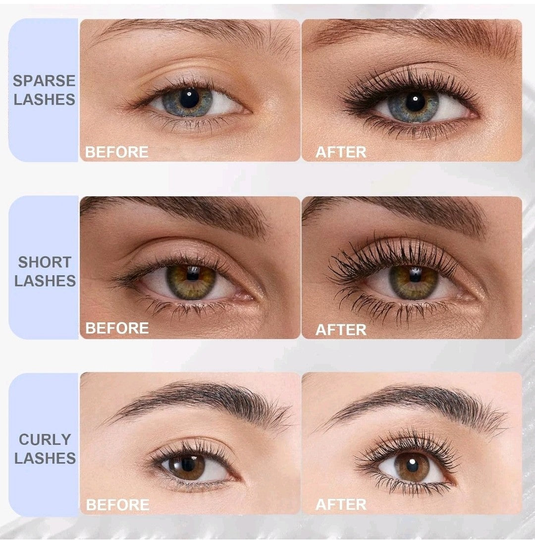 Brown Waterproof Metal Wand Mascara - Tubing Mascara, Washable Natural Look