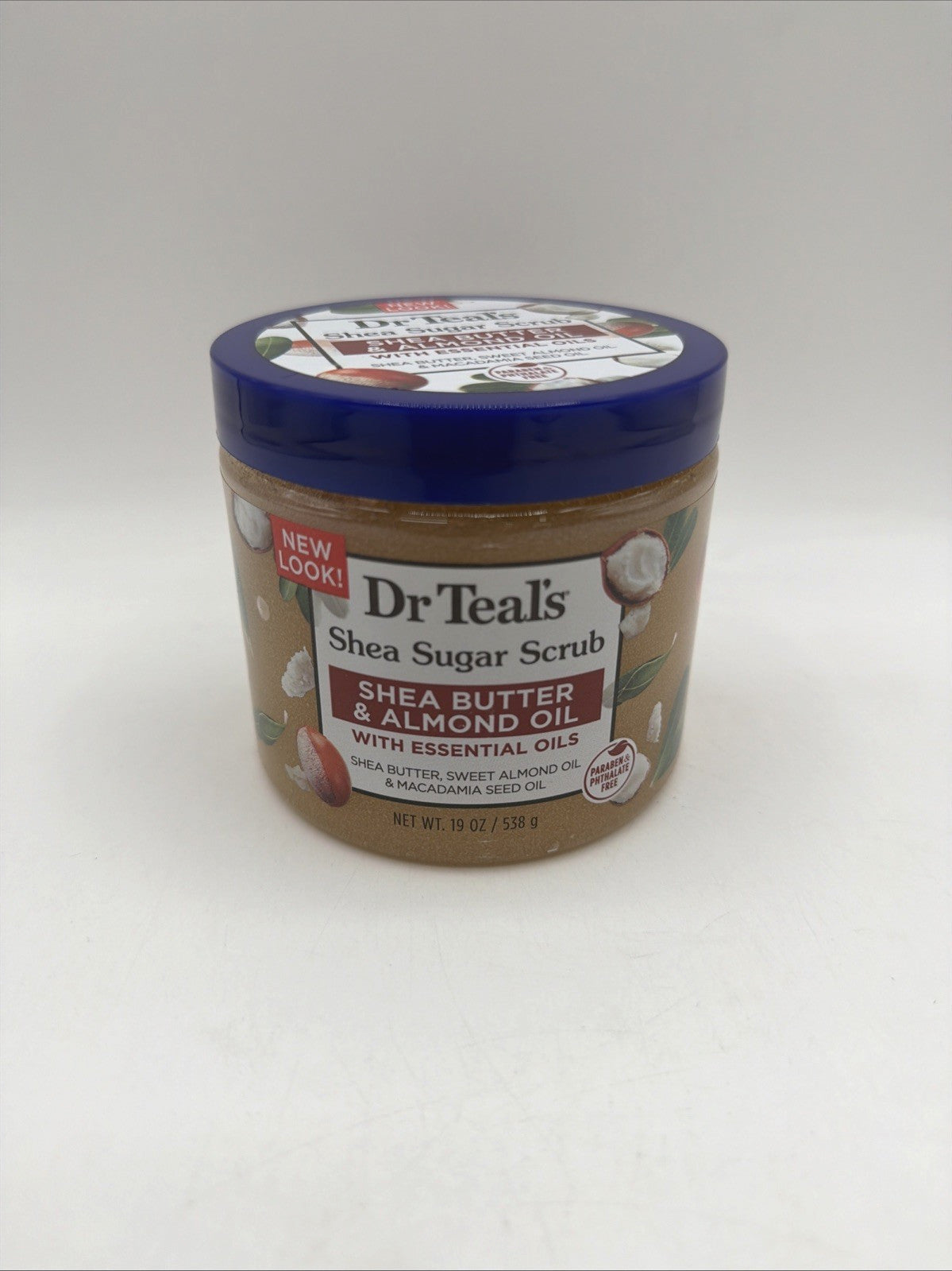 Dr Teal's Shea Sugar Body Scrub, Almond, 19 oz 3 Pack