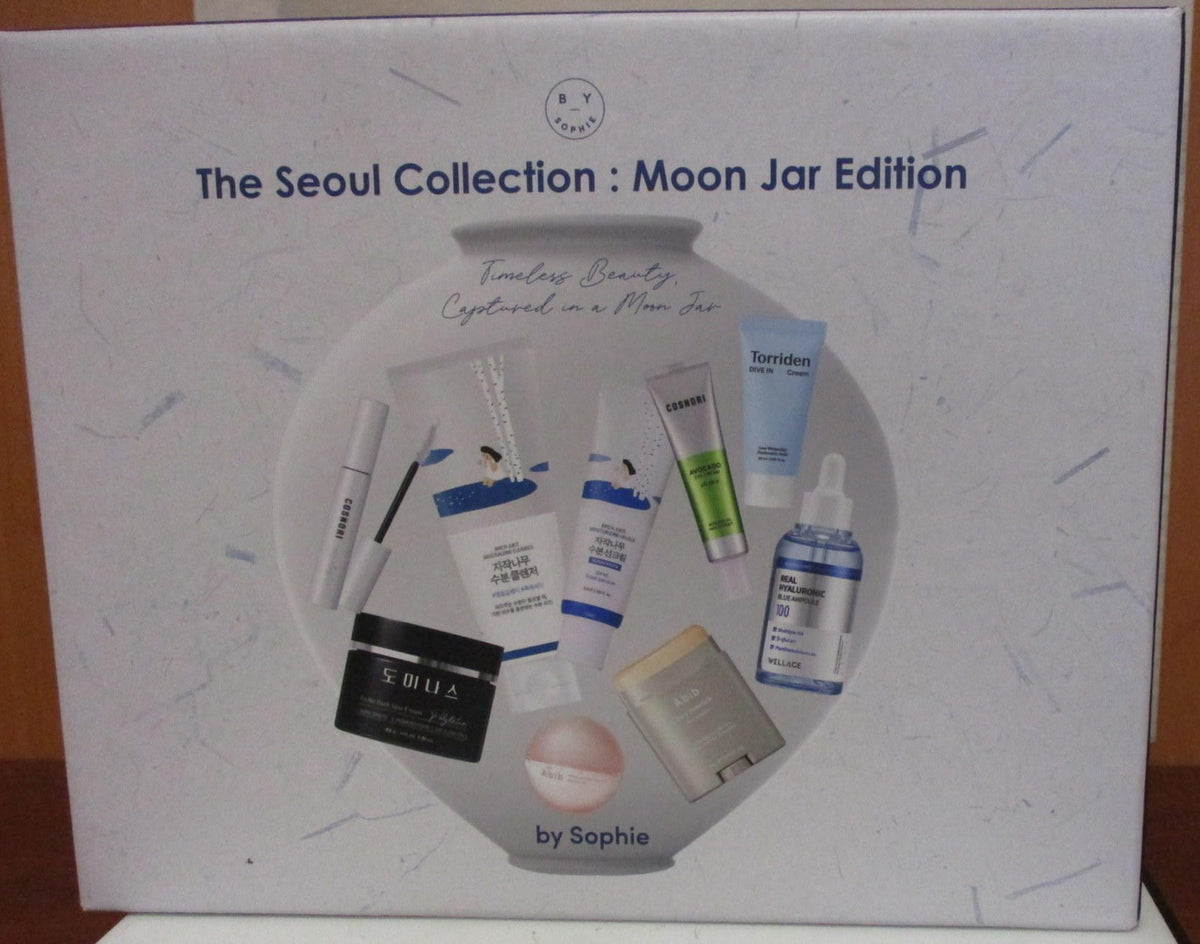 By Sophie Seoul Collection Moon Jar Skincare Set - 9 Piece K-Beauty Routine