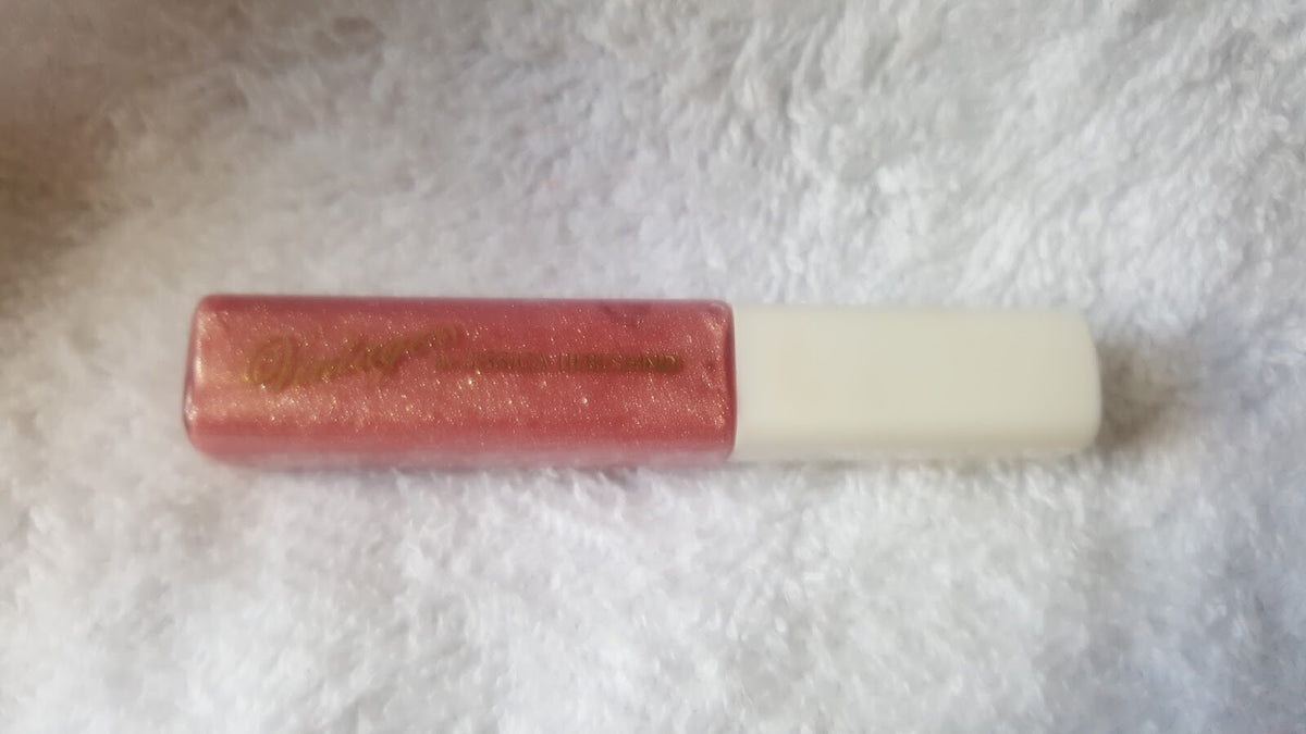 Peach Sparkling Lip Gloss - Travel Size 4.5g, Sheer, Non-Sticky Finish
