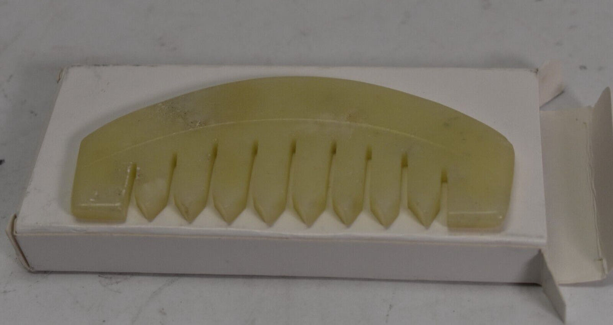 3.5-Inch Ethically Sourced Jade Hair Comb for Hair Care and Styling