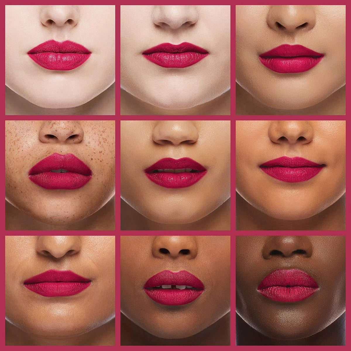 Hydrating Silk Finish Lipstick - Fuchsia with Blue Pearl, Buildable Color