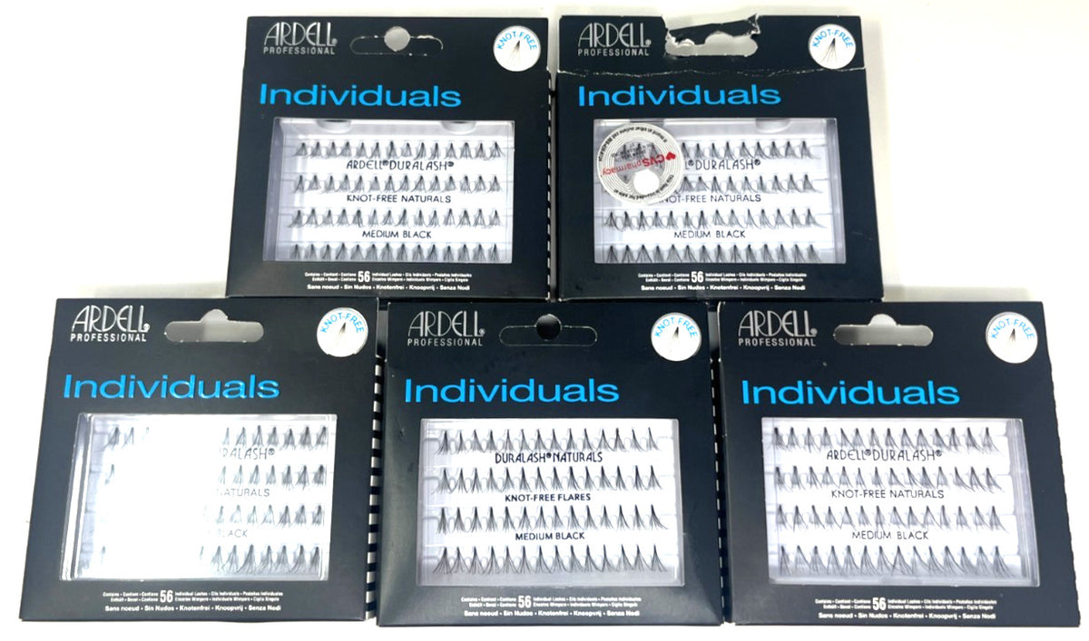 Knot-Free False Eyelash Flares - Medium Black, Pack of 5