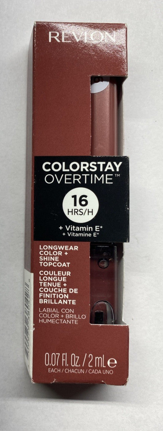 Revlon ColorStay Overtime Duo Liquid Lipstick & Clear Lip Gloss 350 Bare Minimum