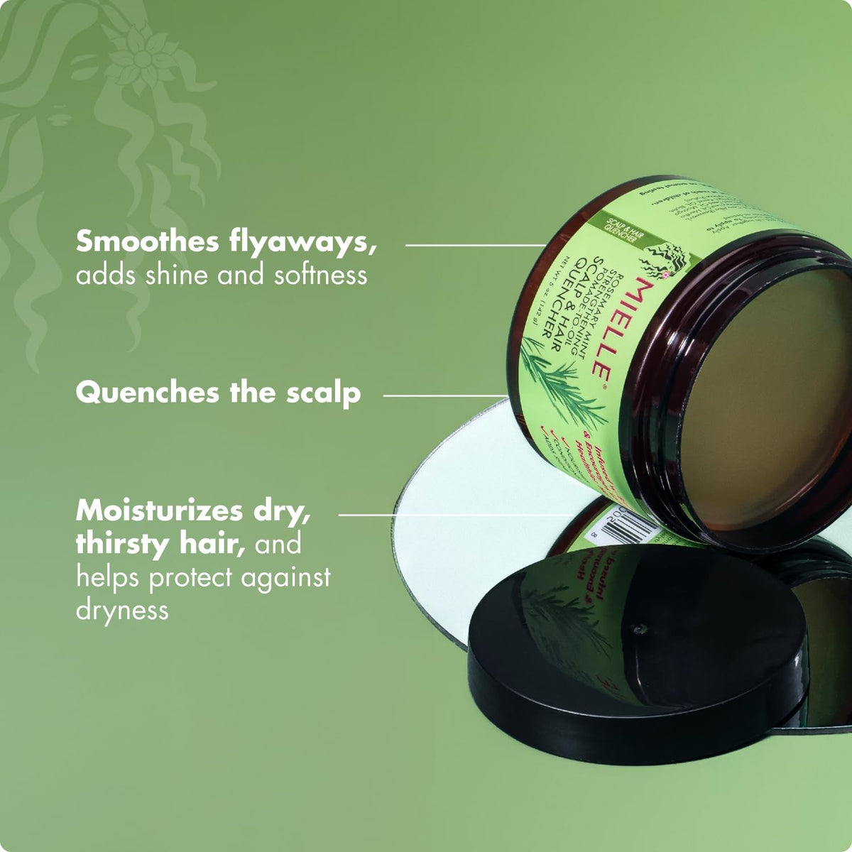 Rosemary & Mint Hair Pomade for Deep Moisture & Manageability - Natural Hair Care