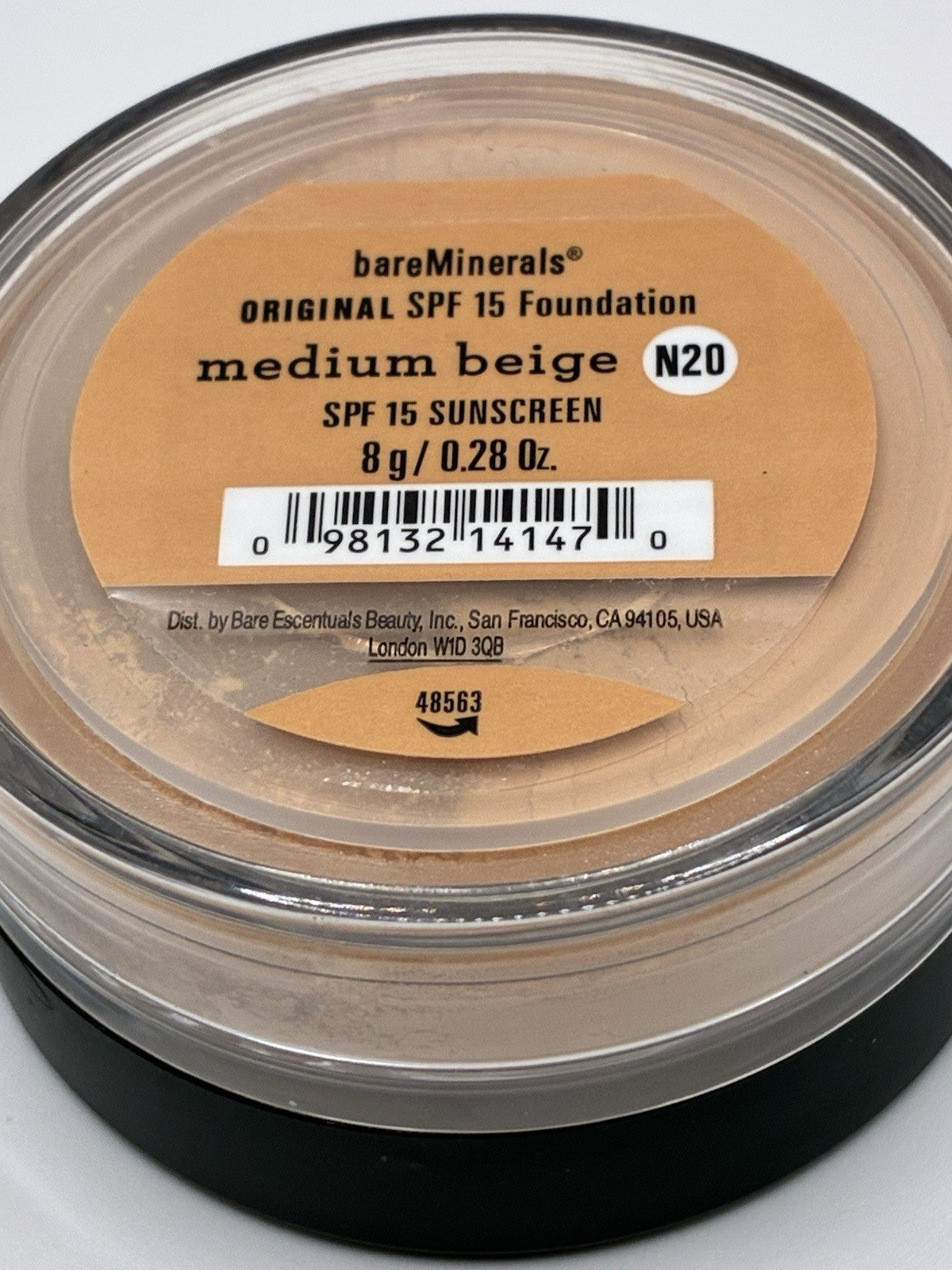 Loose Powder Foundation SPF 15 Medium Beige - Vegan, Talc-Free, Sheer to Full Coverage