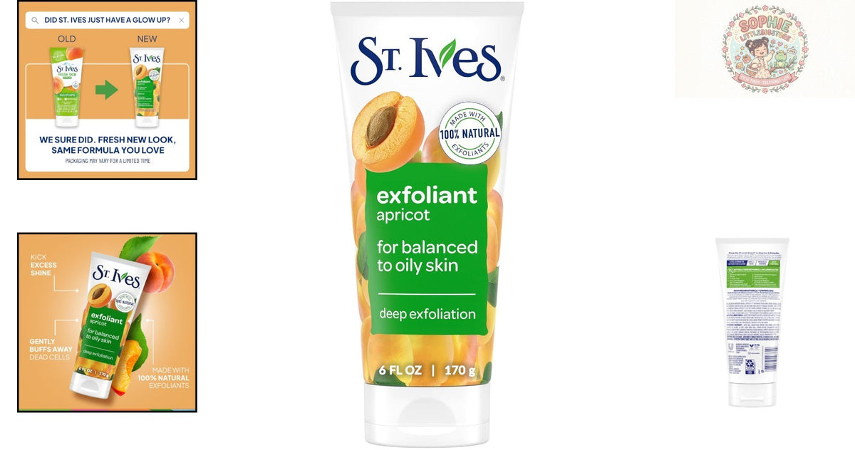 100% Natural Exfoliant Apricot Scrub - 6 oz for Clean, Glowing