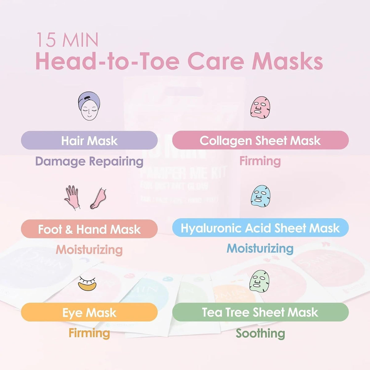 7-Piece Korean Spa Gift Set for Relaxation and Self-Care