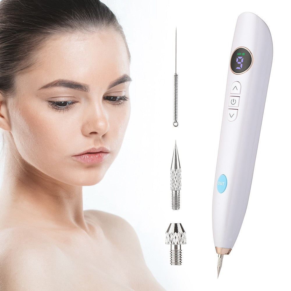 Laser Mole & Skin Spot Removal Pen - 9 Adjustable Levels, Portable, Safe for Home & Salon Use