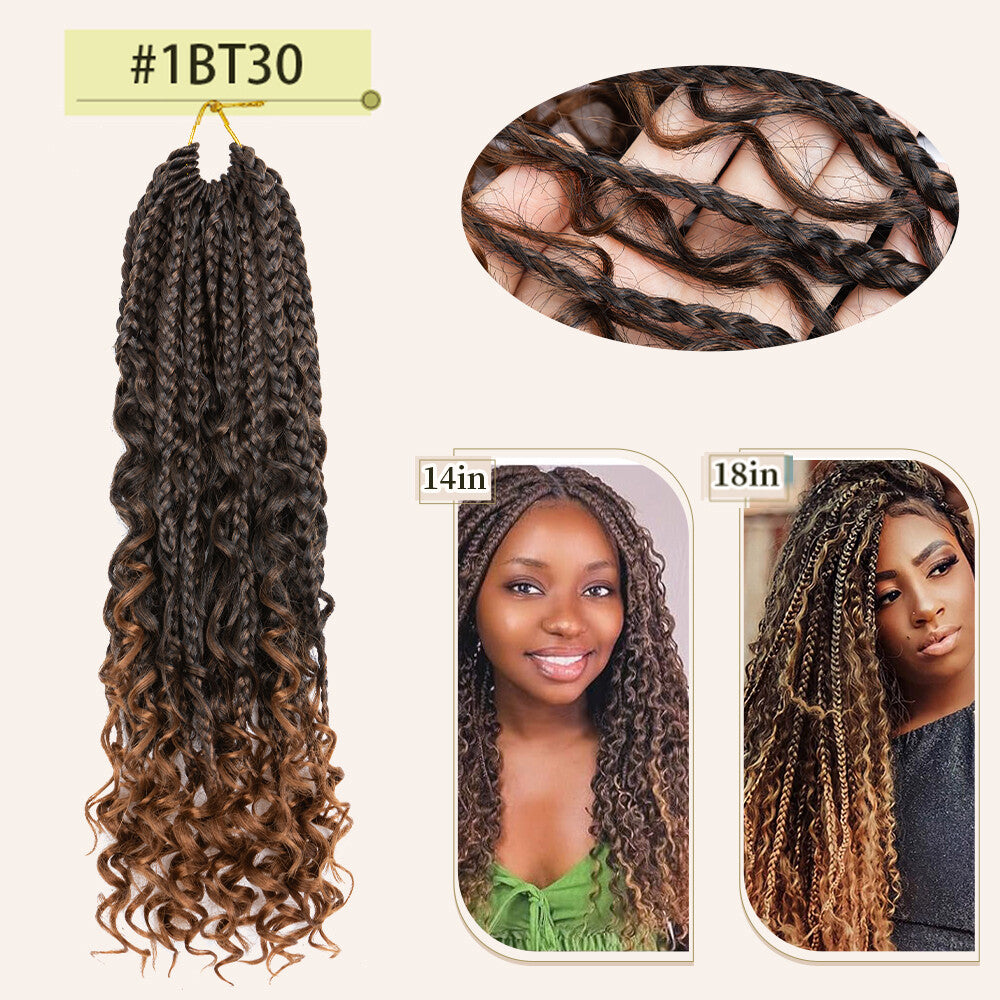 Wavy Double Ended Dreadlock Extensions with Curly Ends for Women