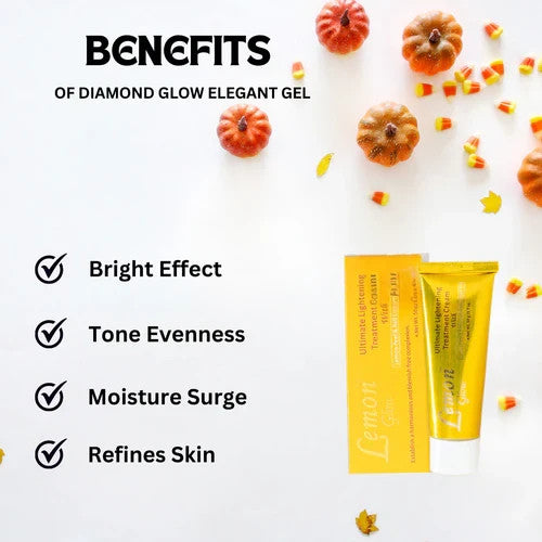 Lemon Glow Skin Brightening Treatment Cream with Lemon Peel & Lingonberry Oil - 1.7 oz