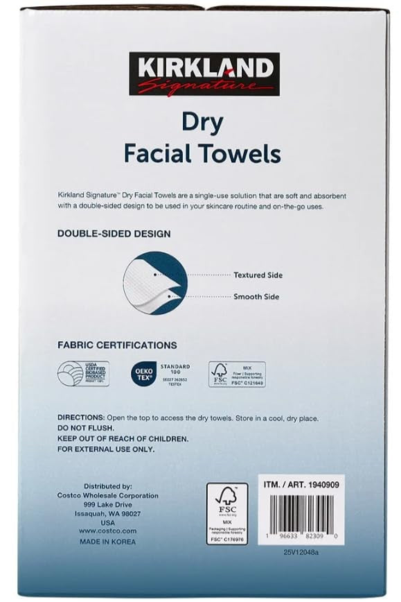 Disposable Facial Towels - Extra Soft, Lint-Free, 200-Count