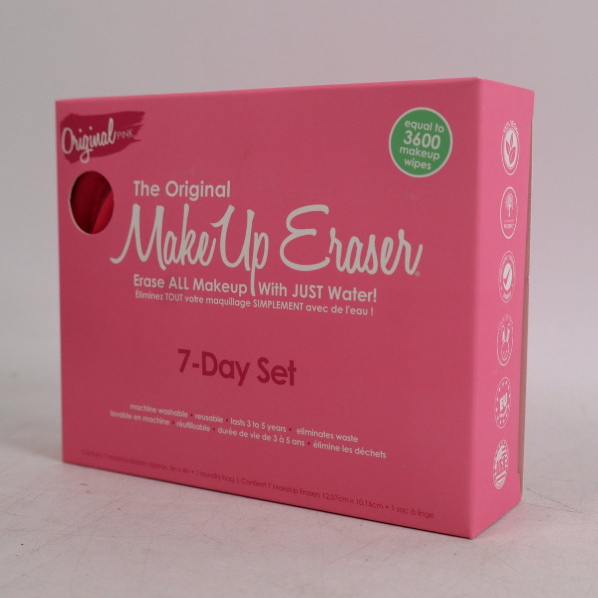 MakeUp Eraser 7-Day Reusable Makeup Remover Cloth Set - Water-Based Cleanser