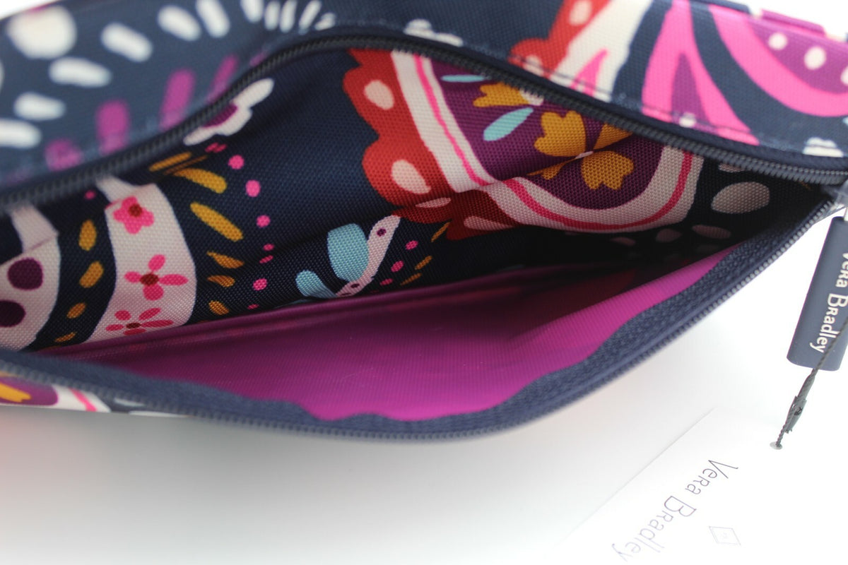 Lightweight Water-Resistant Pencil Pouch with Paisley Pattern - Vera Bradley