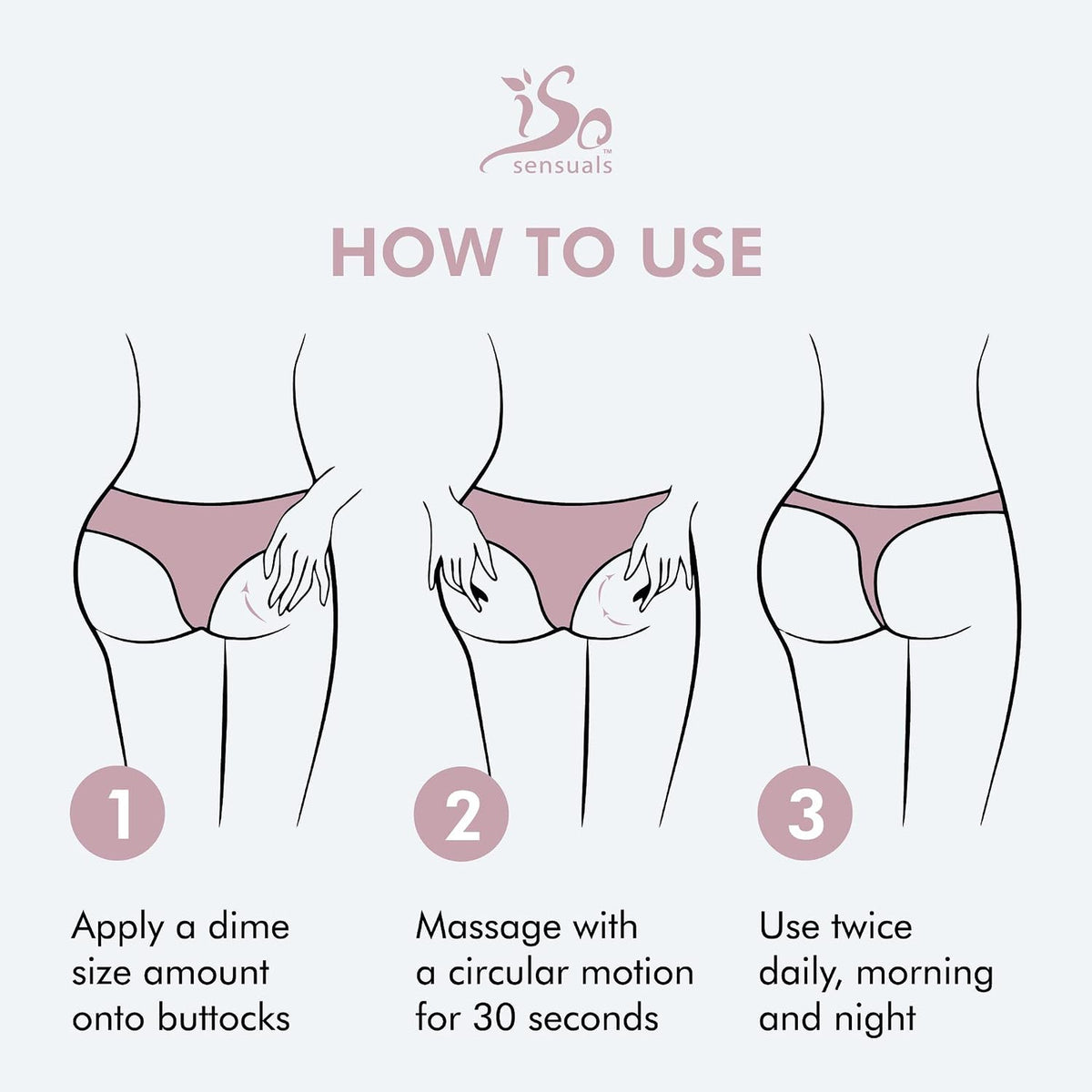Butt Enhancement Cream for Natural Curves and Plumping - 2 Month Supply