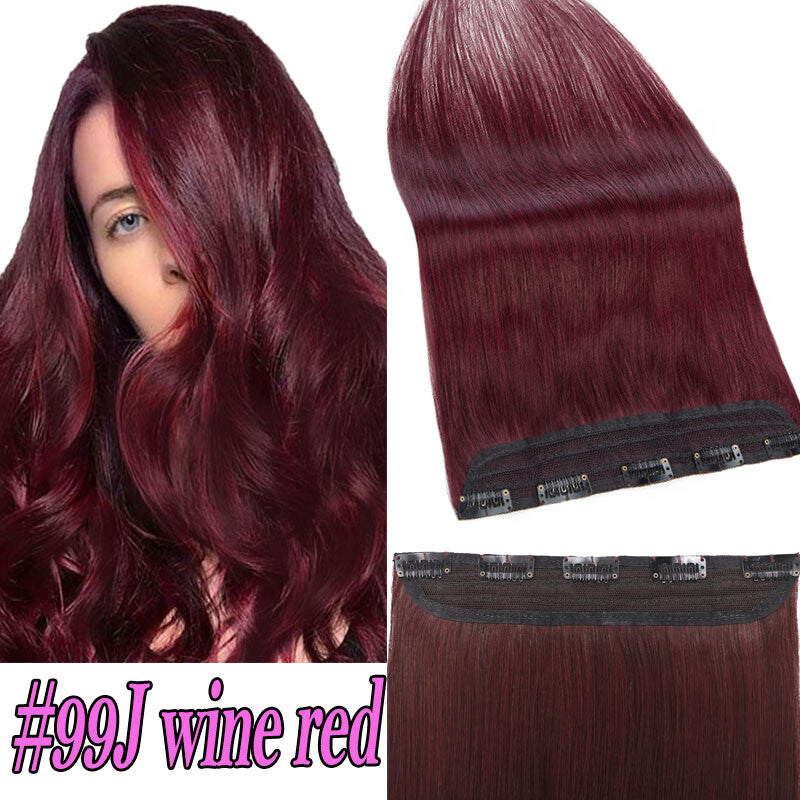 Clip-In Human Hair Extensions Thick & Full Head - Straight or Wavy