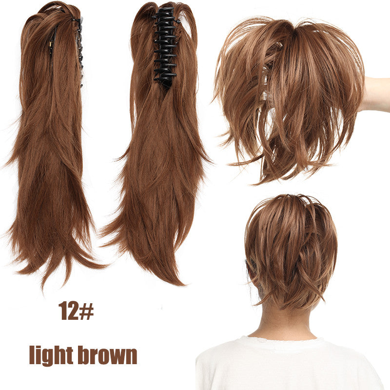 8-inch Short Claw Ponytail Hair Extension Clip for Messy Bun & Ponytail Styles
