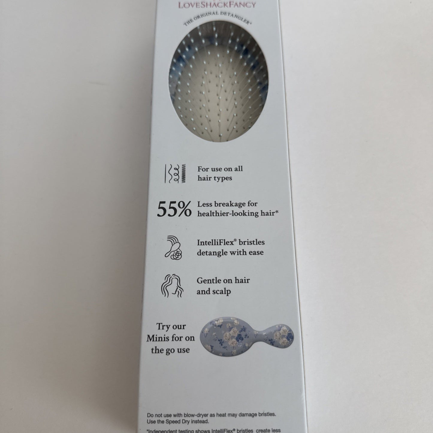 Large Detangler Brush with Rosette Design - LoveShackFancy x Wet Brush Everblooming