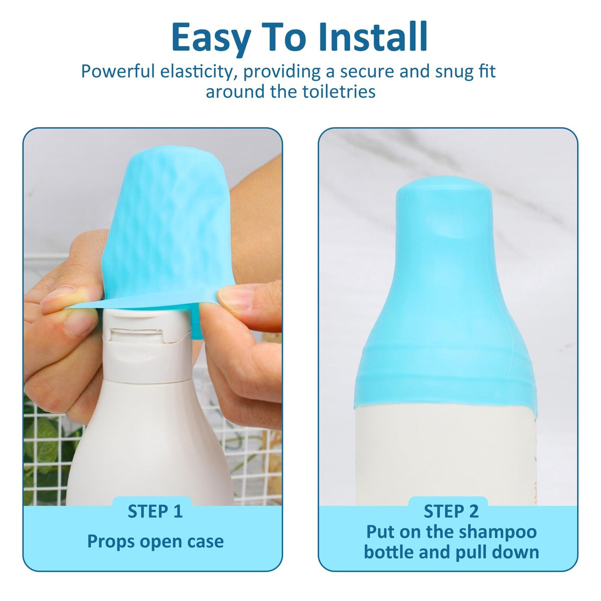 Travel Silicone Bottle Covers Leak-Proof Reusable Travel Toiletry Sleeves