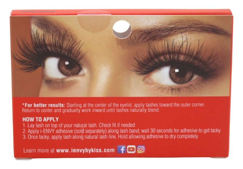 Kiss Envy Extreme 3D Lashes #36N Multi-Angle & Volume 25mm - False Eyelashes