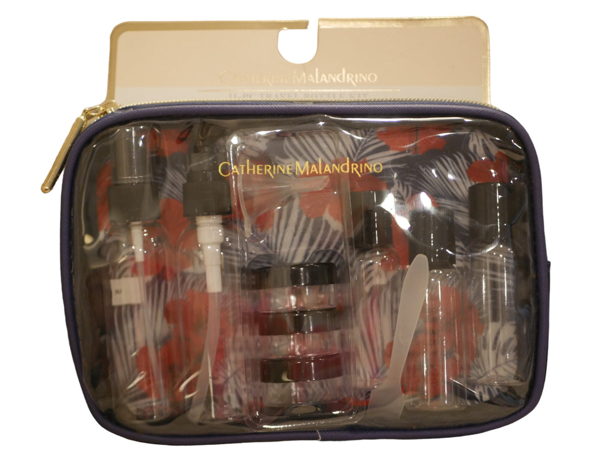 Travel Bottle Set 11 Pieces TSA Approved Cosmetic & Toiletry Organizer