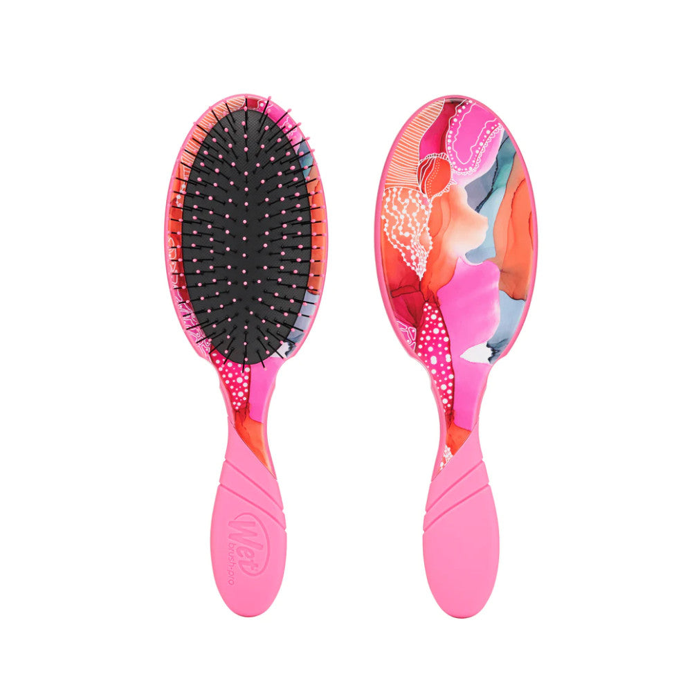 Wet Brush Detangler - Zen Garden Pink Hair Brush for Wet & Dry Hair
