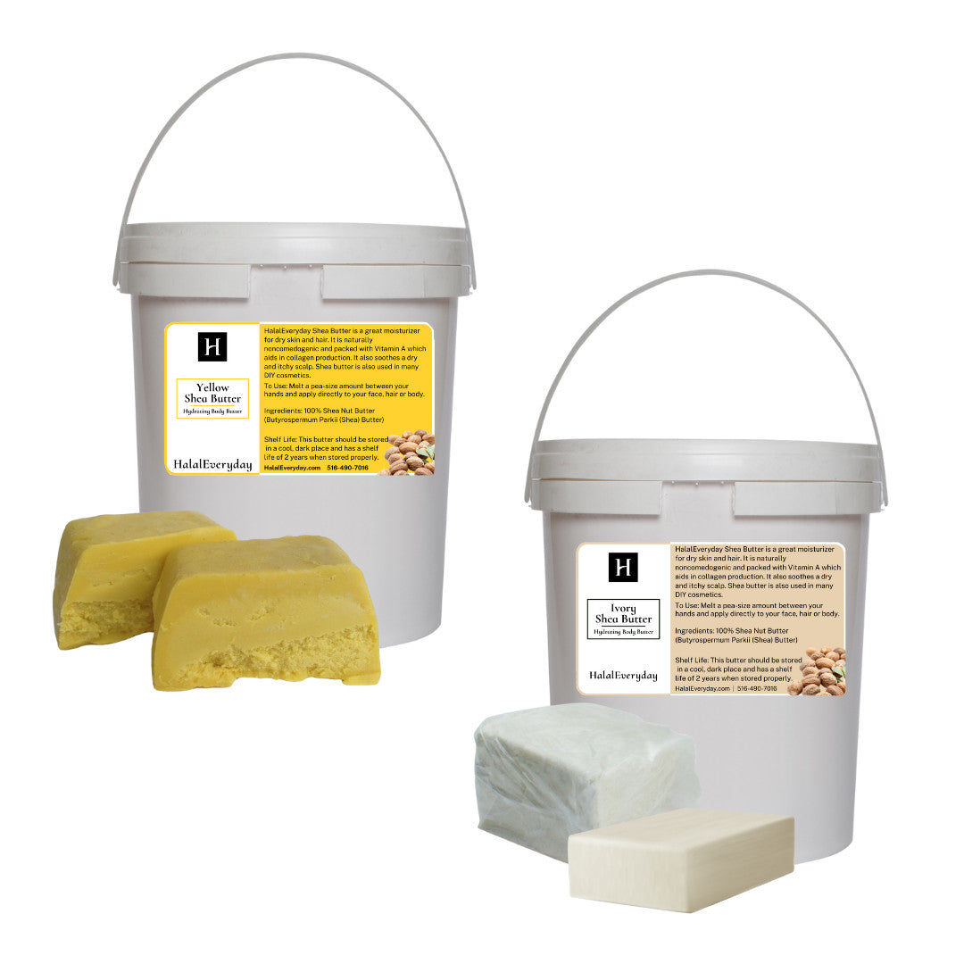 Shea Butter 5 lb Bucket - Yellow, Cosmetic Grade