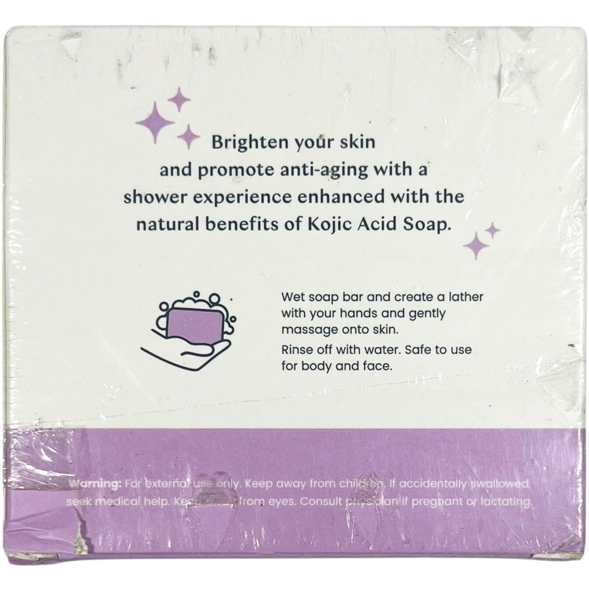 Dark Spot Lightening Body Soap Bars Lavender Kojic Acid 3 Pack