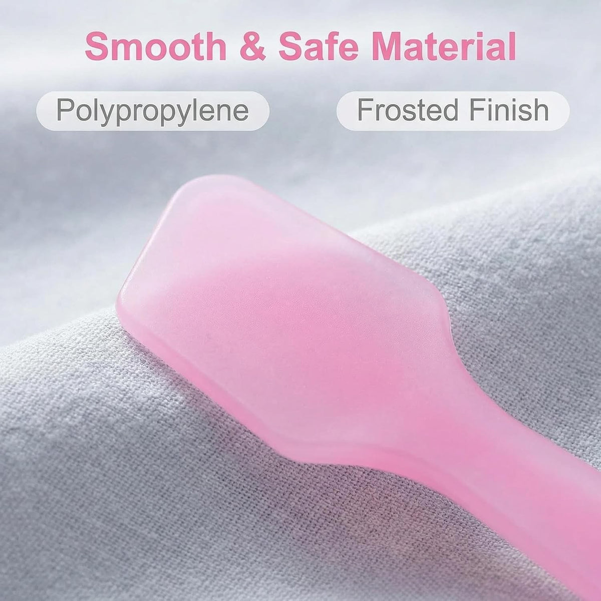 Pink Disposable Cosmetic Spatulas Set - 100 Pcs, 8cm/3inch for Masks & Skincare