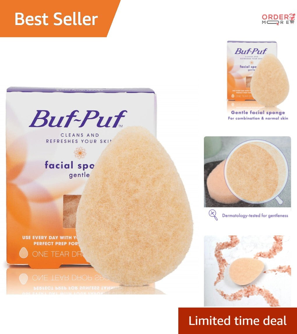 Gentle Daily Use Cleansing Sponge - Orange, Dermatologist Tested, Reusable