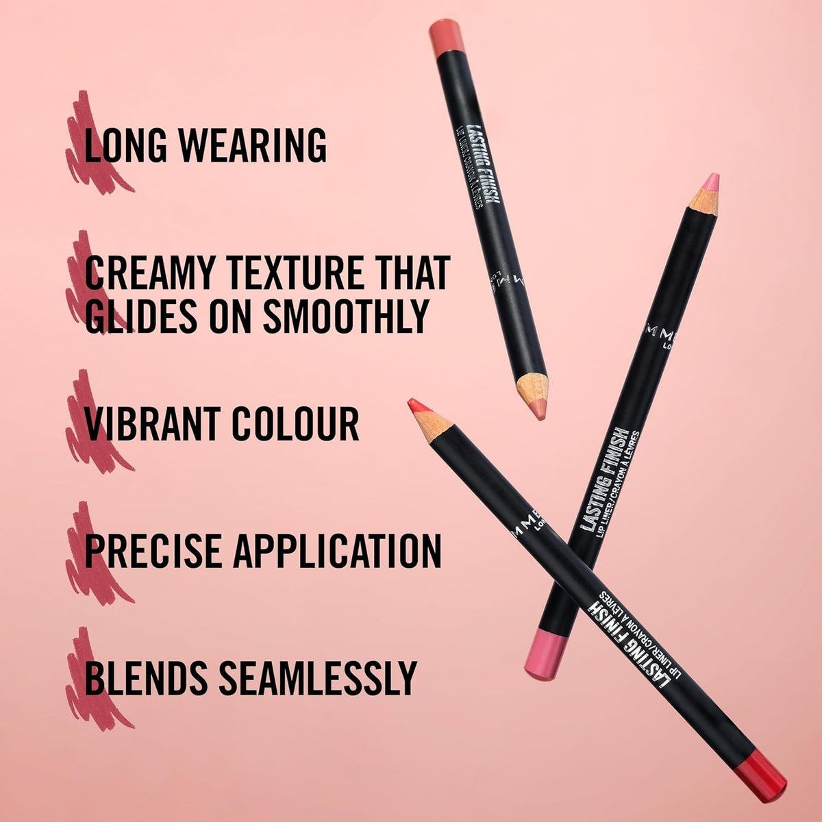 Long Lasting Lip Liner - Soft, Creamy, Precise, Prevents Feathering, 8HR Wear - Cappuccino