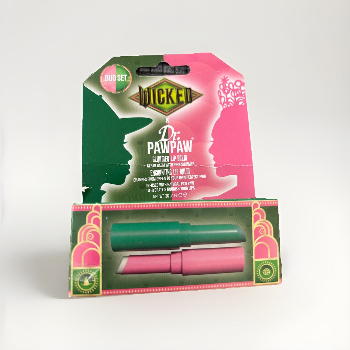 2-Piece Lip Balm Set - Color Changing Glimmer and Enchanting Lip Care