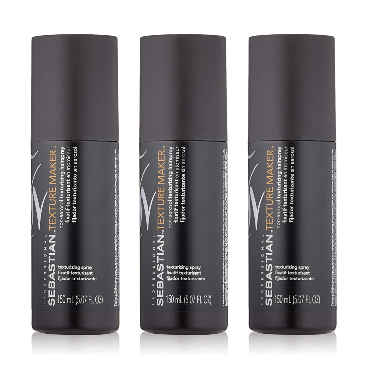 Sebastian Texture Maker Non-Aerosol Hair Styling Spray Pack of 3 - Medium Hold, Matte Finish