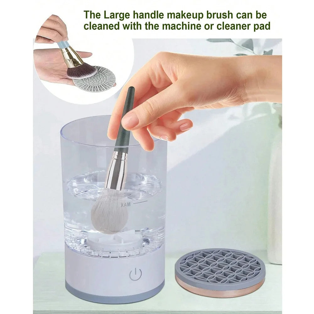 Automatic Makeup Brush Cleaner - Electric Cleaning Machine with USB Power Dryer