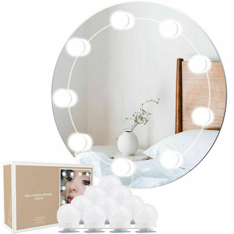LED Vanity Mirror Lights Kit with Dimmable 10 Bulbs for Makeup
