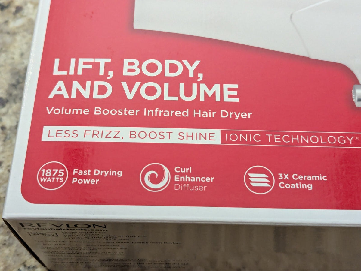 Revlon Volume Booster Hair Dryer with Diffuser RVDR5313 White