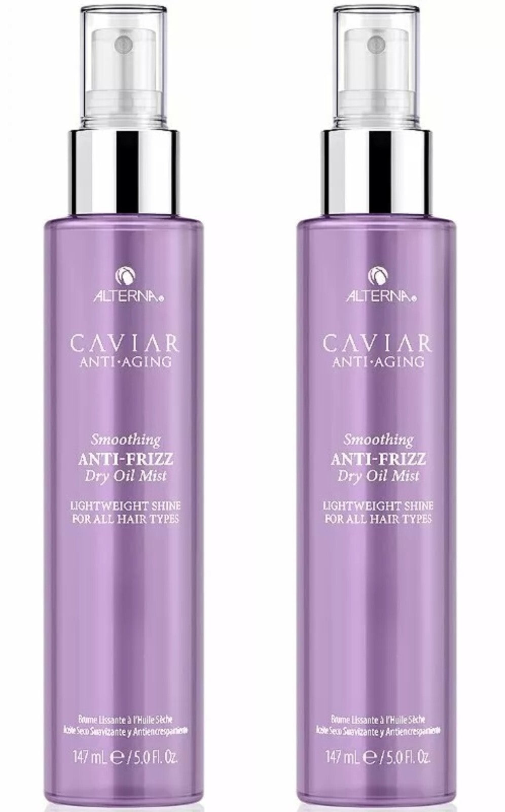 Alterna Anti-Aging Smoothing Anti-Frizz Hair Oil Mist - 2 Pack, 5 oz
