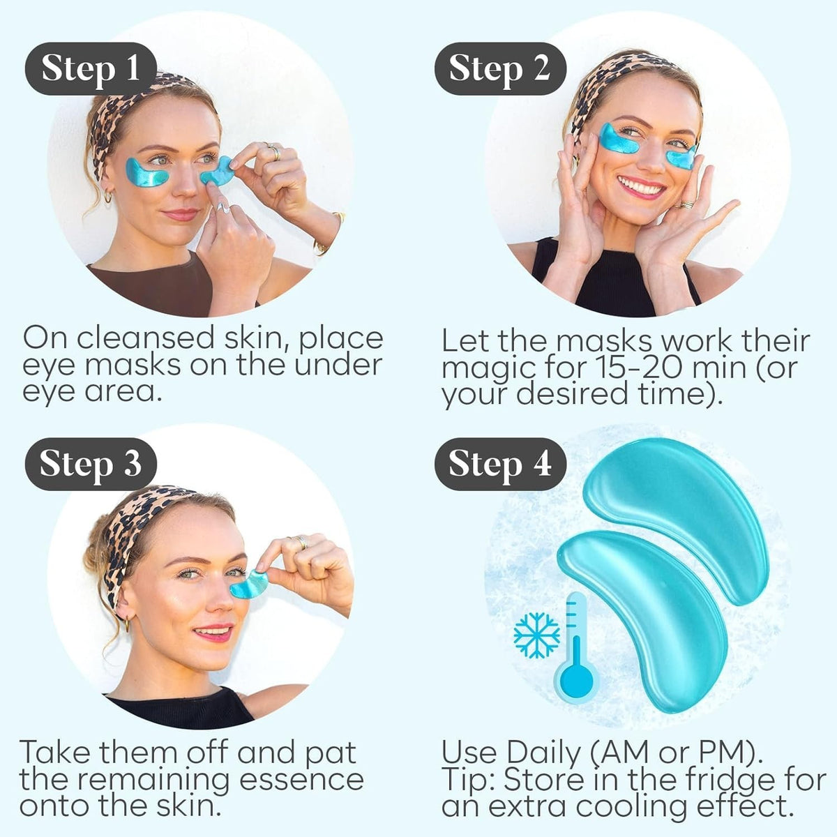 Variety Pack Under Eye Masks for Dark Circles & Puffiness - 30 Pairs
