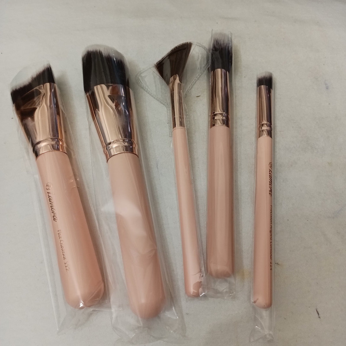 Lamora Highlight and Contour Makeup Brush Set of 5 - New