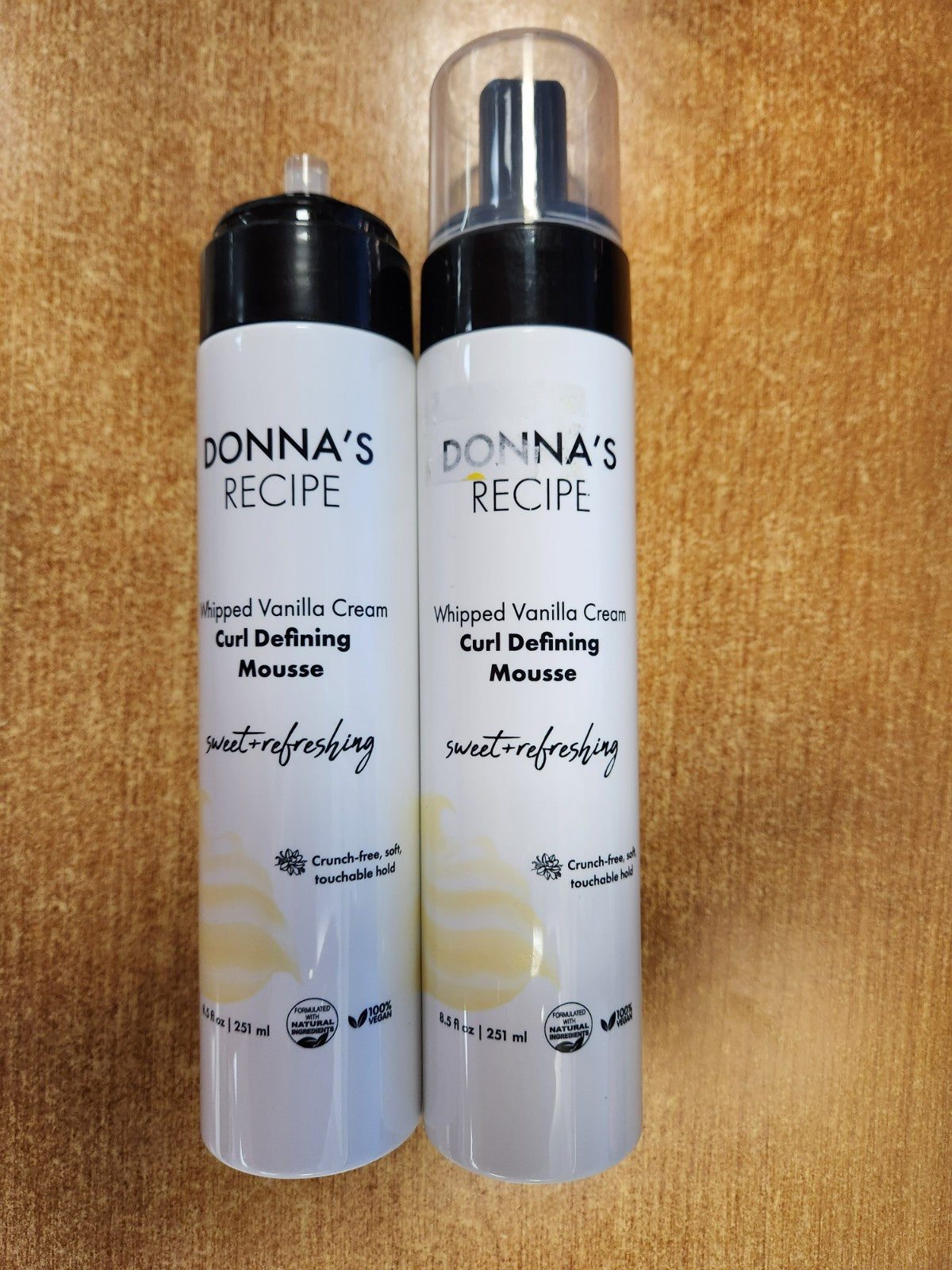 2 Pack Vanilla Curl Defining Mousse - Lightweight, Vegan, Frizz-Free Styling