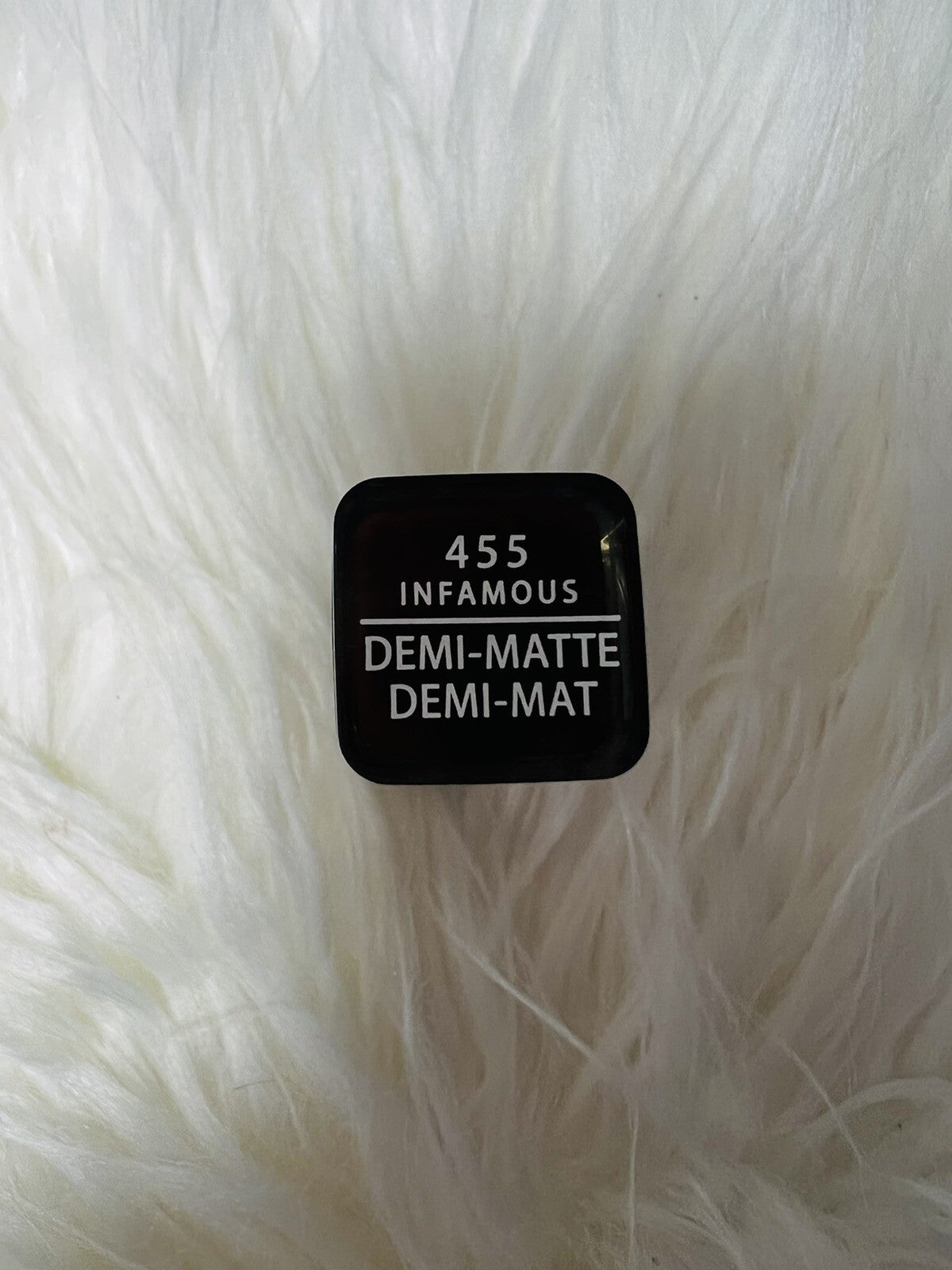 Demi Matte Lipstick 455 Infamous - 0.12 oz Long-Lasting Lip Color
