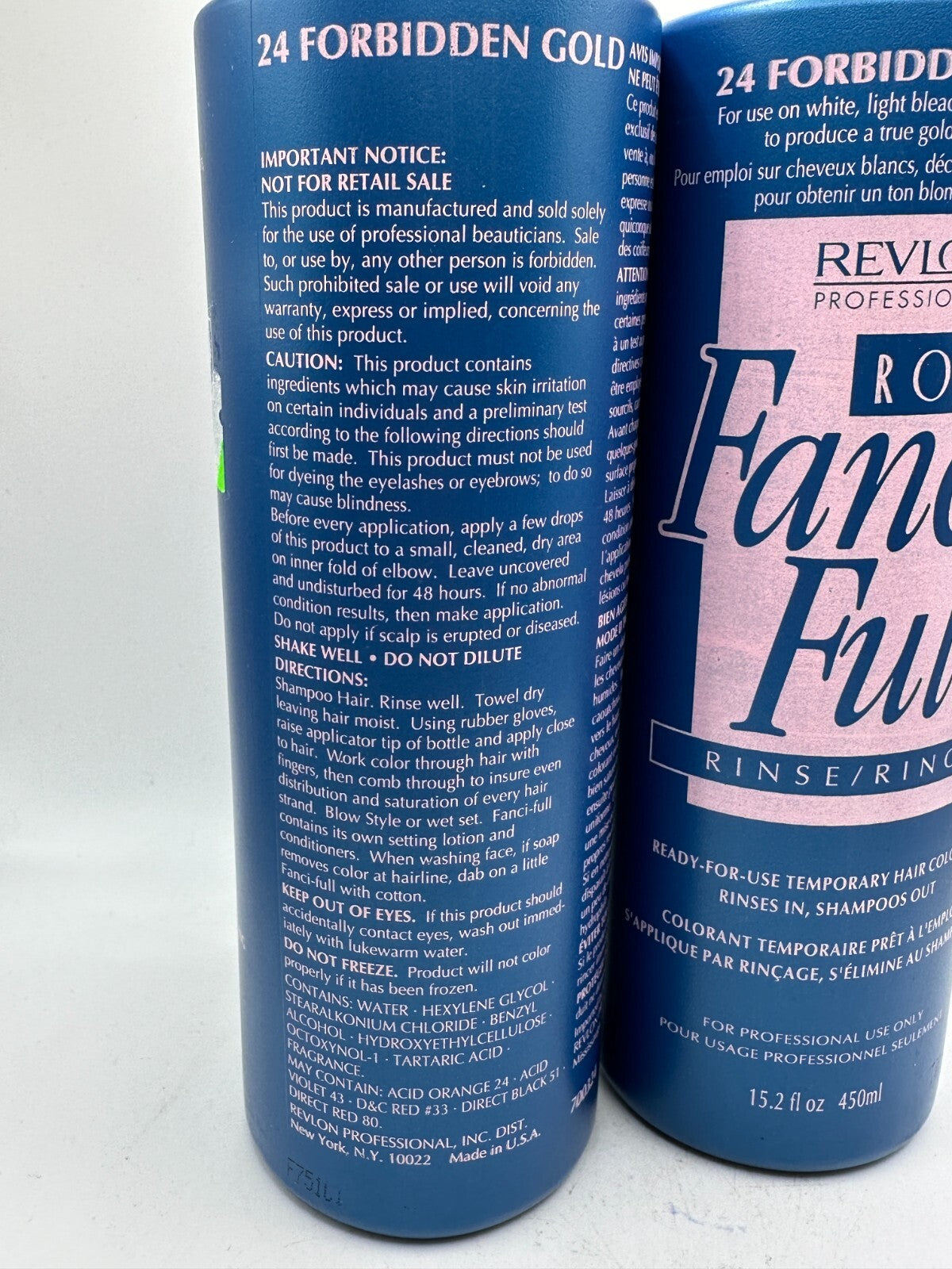 Revlon Roux Fanci Full Rinse Temporary Hair Color 24 Forbidden Gold 15.2oz