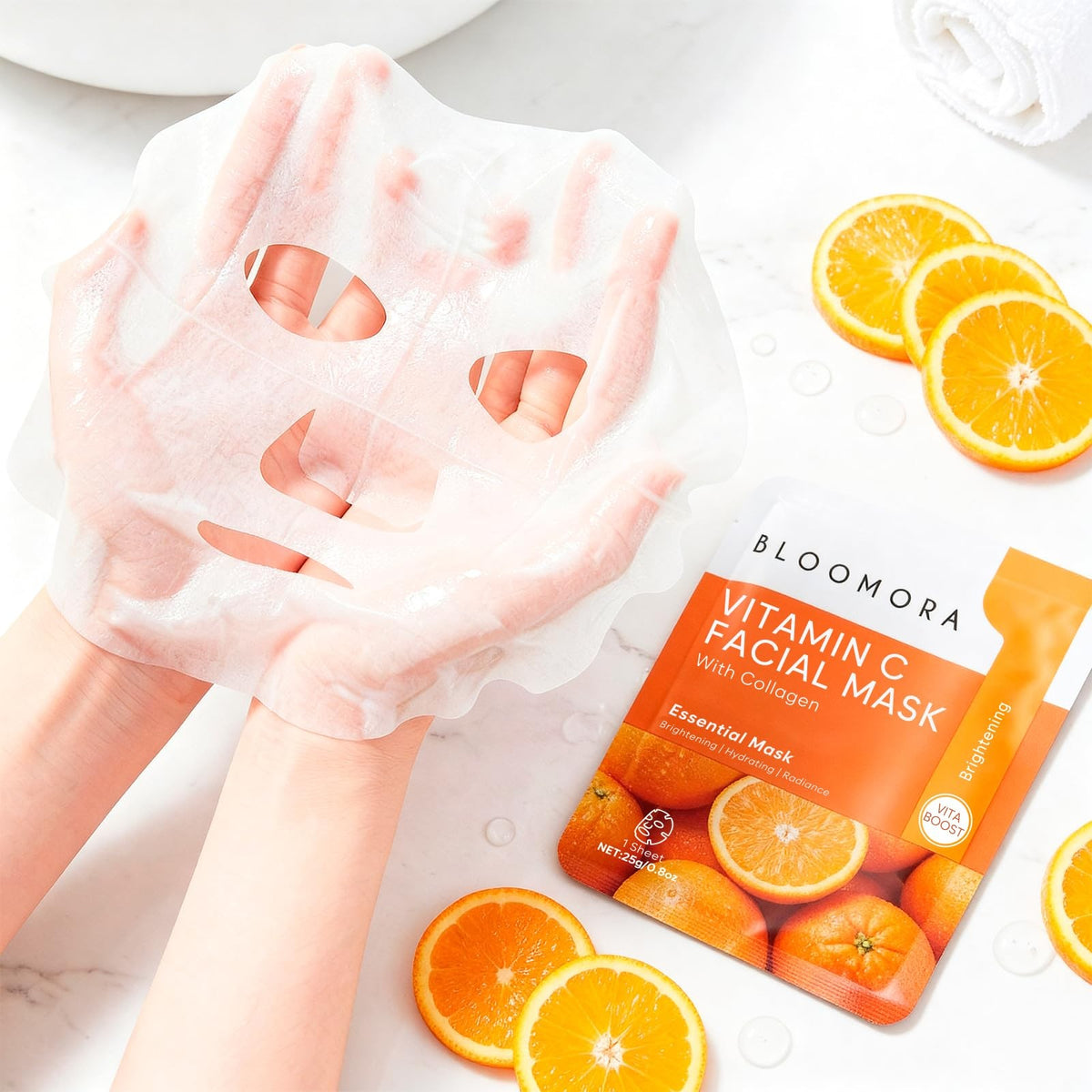 Collagen Face Mask Sheet Set - 10 Pack, 5 Varieties
