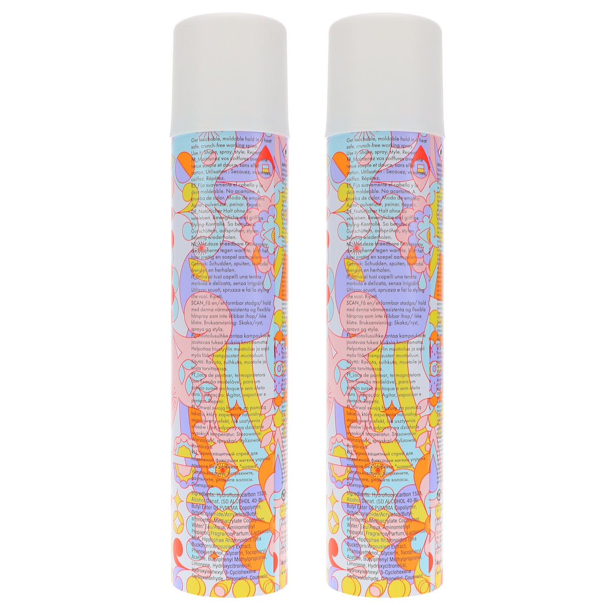 Amika Fluxus Touchable Hairspray 8.2 oz Pack of 2 - Light Hold, Flexible Finish