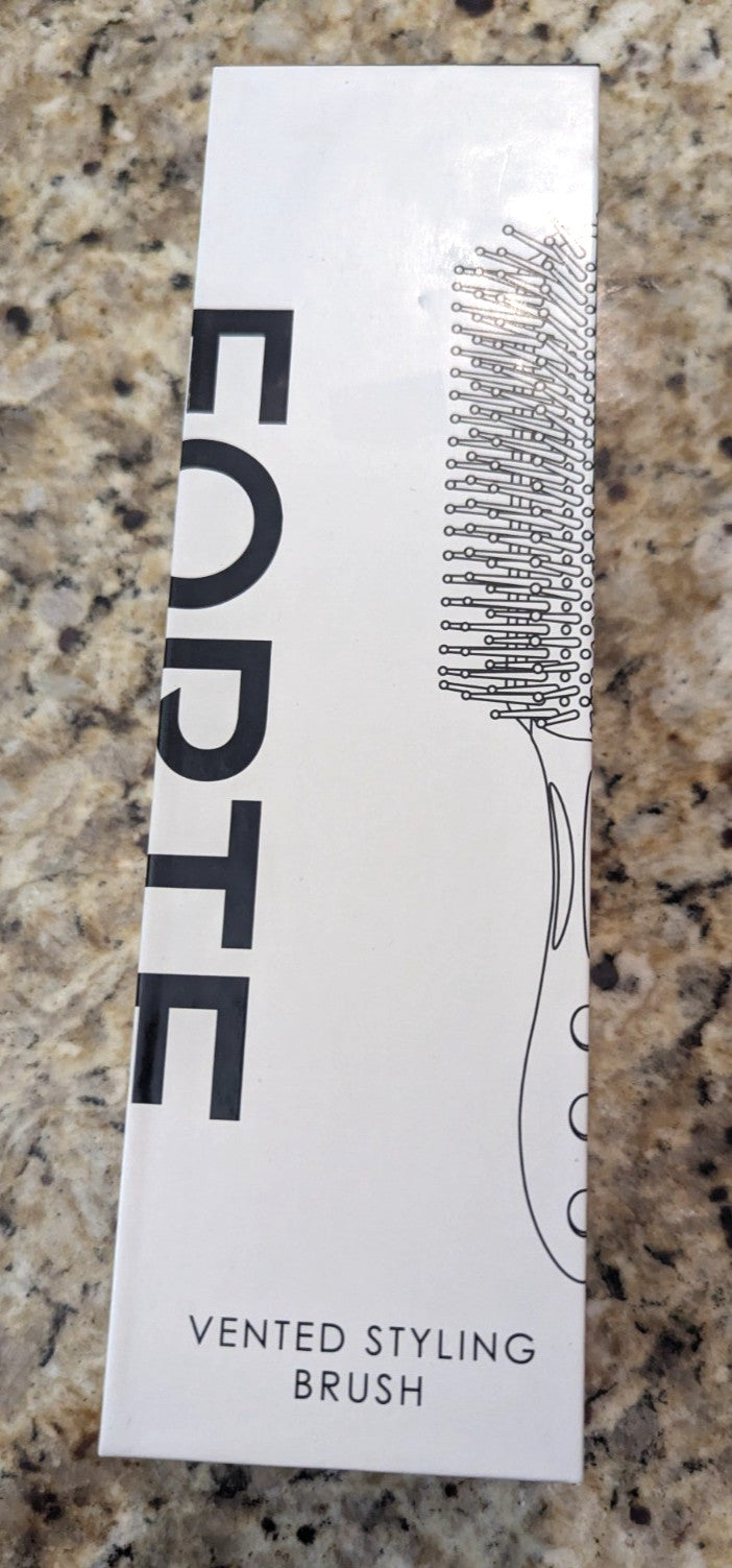 Vented Hair Styling Brush 9 Inch Lightweight Firm Bristles Black