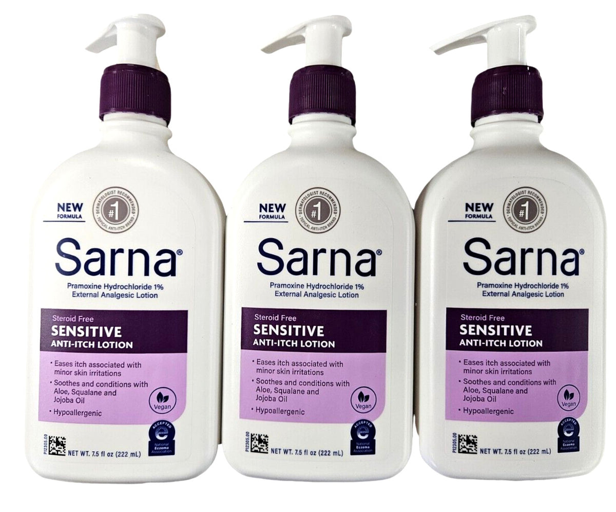 Anti-Itch Lotion, Steroid-Free Relief - 7.5oz (3 Pack)