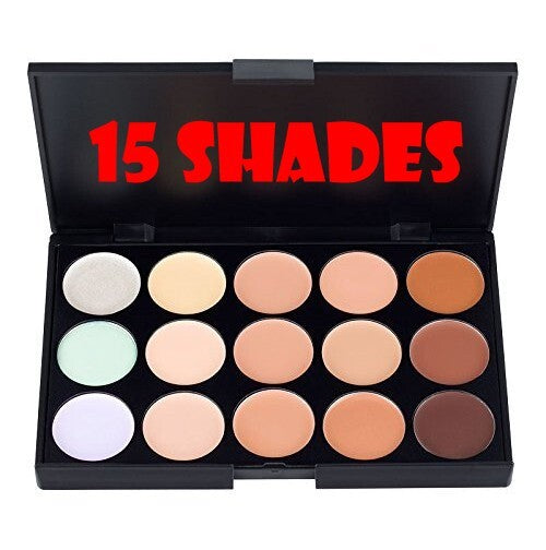15 Shade Concealer Palette - Neutralizing Cream Makeup for Face & Under Eye